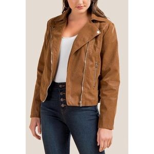 Sherlyn Brown Moto Jacket